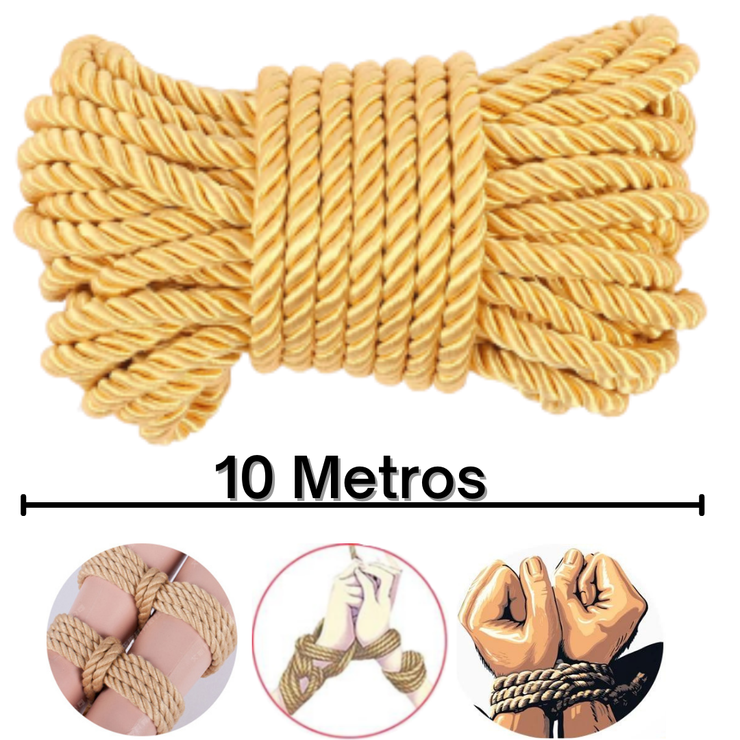 Corda Fetish Shibari Bdsm De Metros Na Cor Amarelo Loja Pimenta