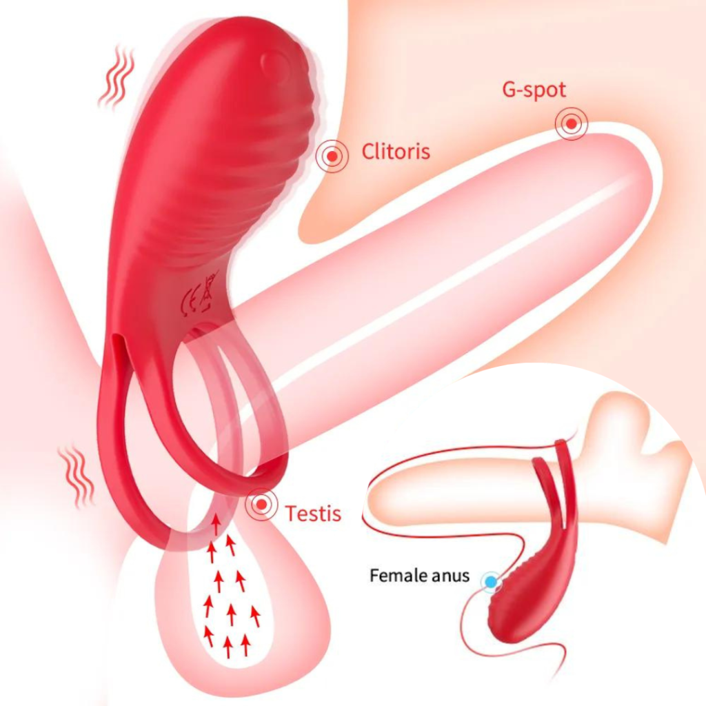 Anel Peniano Vibro Estimulador Clitóris E Retarda Ejaculação Loja Pimenta