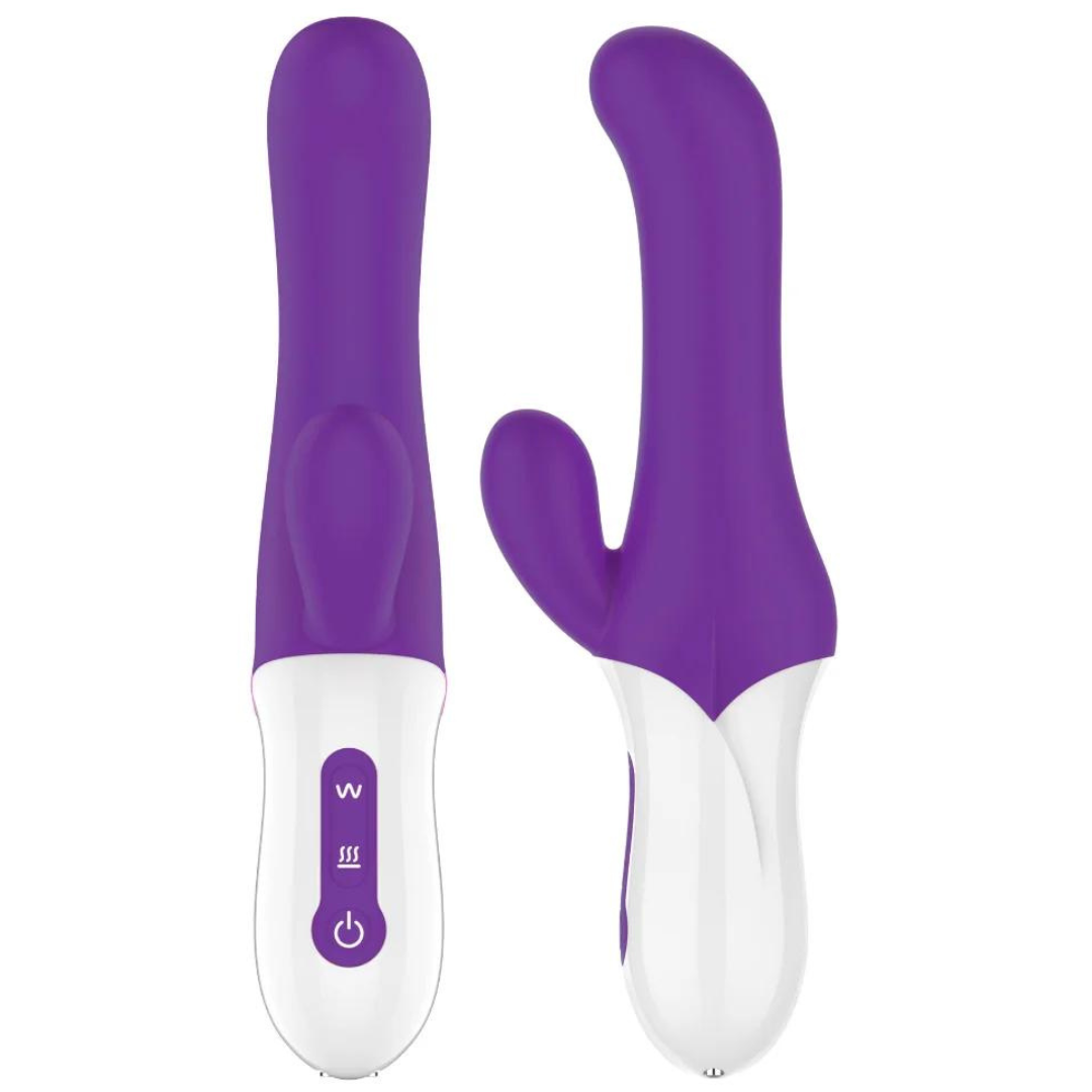 Vibrador Duplo Com Estimulador Ponto G e Clitóris Velocidades Loja Pimenta