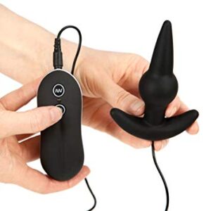 Plug Anal com Alça e 10 Vibrações - BULB PROBE - Sexyshop