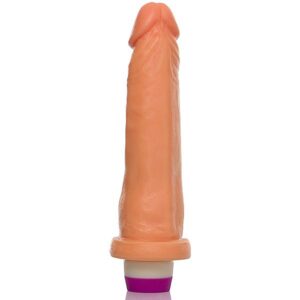 Pênis Realístico 10 com Vibrador Pele - Sexshop