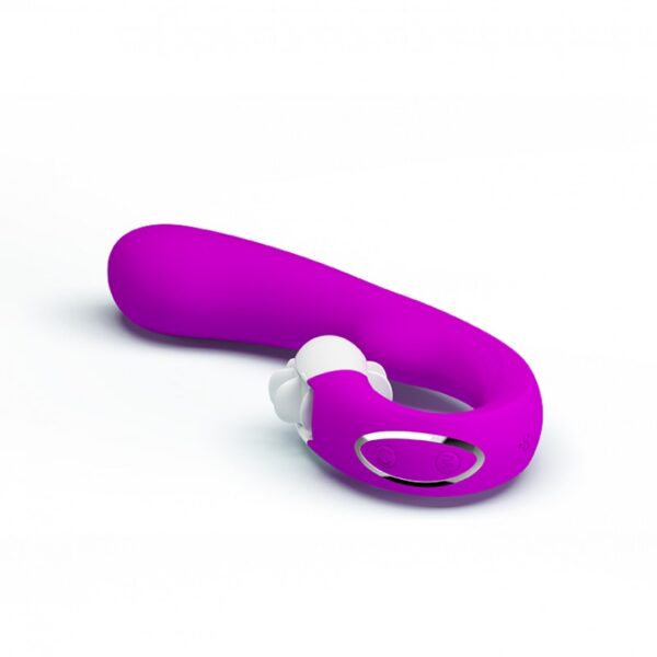 Vibrador com Estimulador Clitoriano com Línguas Rotativas, 10 modos de Vibração e 4 Modos de Rotação - PRETTY LOVE MAGIC TONGUE - VB047