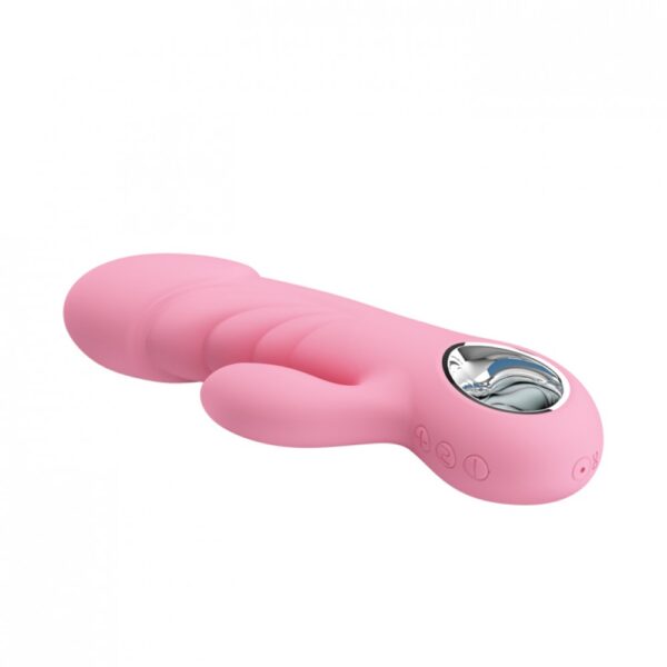 Vibrador Ponto G com Relevos em Ondas e 7 Modos de Pulsação e 5 Intensidades de Vibração - PRETTY LOVE - Sexshop