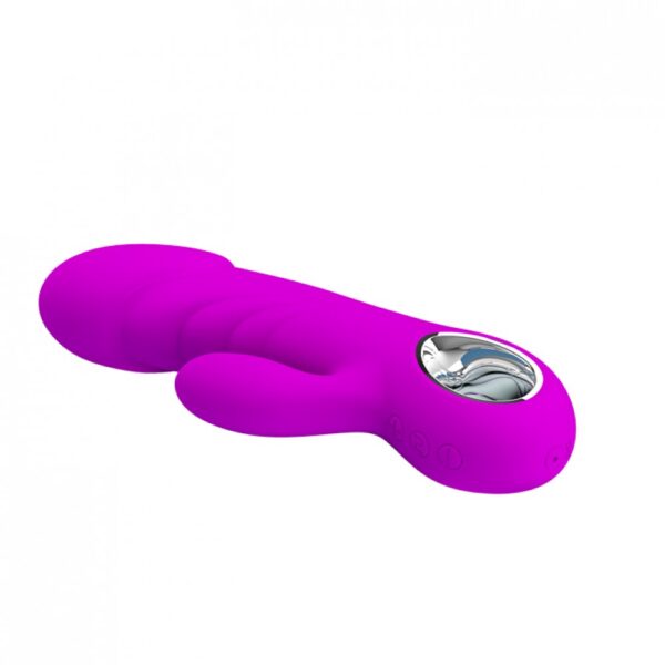 Vibrador Ponto G com Relevos em Ondas e 7 Modos de Pulsação e 5 Intensidades de Vibração - PRETTY LOVE - Sexshop