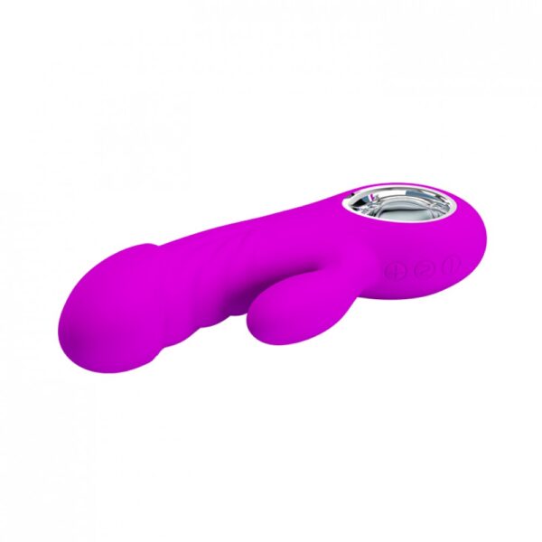 Vibrador Ponto G com Relevos em Ondas e 7 Modos de Pulsação e 5 Intensidades de Vibração - PRETTY LOVE - Sexshop