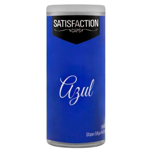 Kit 03 Bolinhas Vaginal Excitante Satisfaction Azul 2 Capsulas Perfumadas