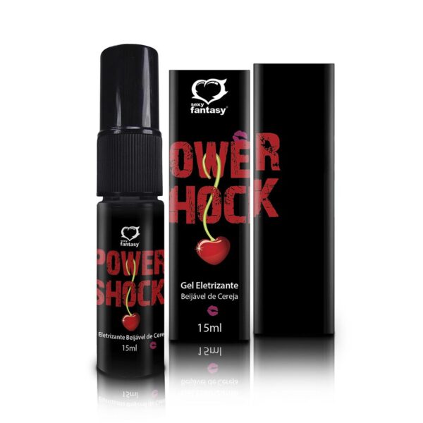 Power Shock Beijável Cereja Eletrizante 15ml SexyFantasy - Sexshop