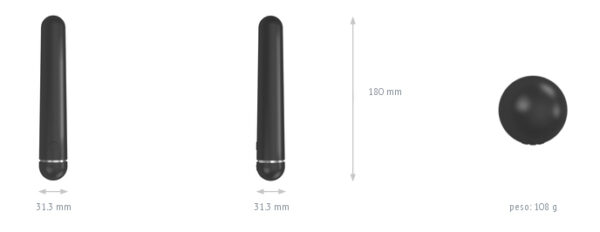 Vibrador, F5 - Black - OVO LifeStyle - Sex shop