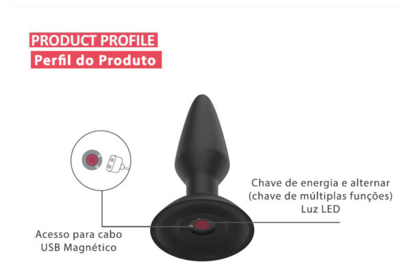 Plug Anal Equinox - Magic Motion - Controlado também por APP de Longa Distancia