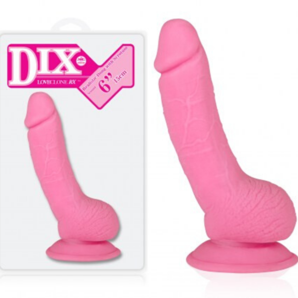 Pênis realístico LoveClone RX com ventosa de fixação - DIX - NANMA - Sexyshop