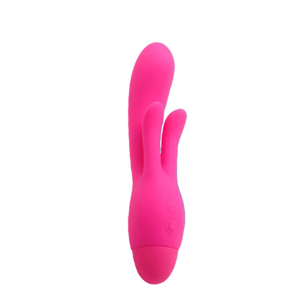 Vibrador com Estimulador Clitoriano e 10 Modos de Vibração - APHRODISIA INDULGENCE FROLIC BUNNY - Sexshop