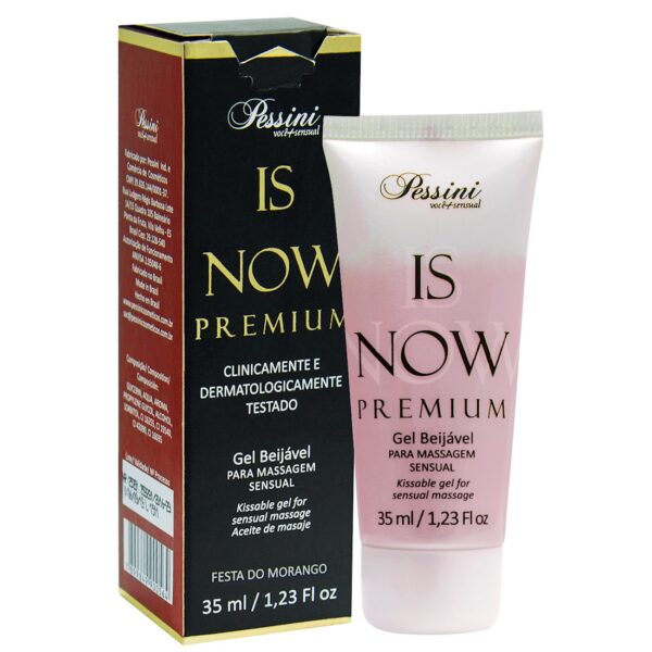 Is NOW! Premium Gel Quente Comestível FESTA DO MORANGO 35ml Pessini - Sex shop-0