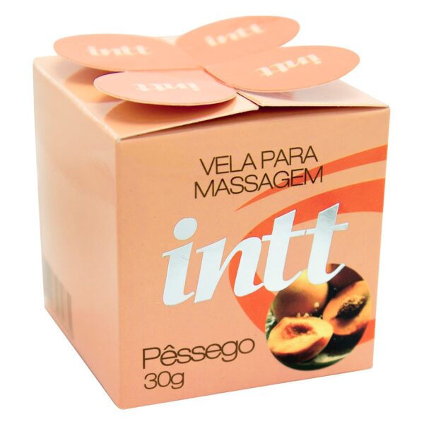 Vela Aromática Beijável PÊSSEGO 30g INTT - Sex shop-20499