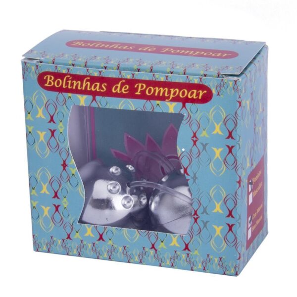 Kit Pompoarismo 02 Bolinhas Cromadas e Manual - Sexshop