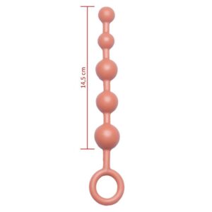 Plug anal 05 Bolinhas anais 14,5x2,3 Hot Flowers - Sexshop