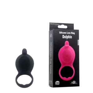 Anel Peniano e Estimulador Clitoriano 10 Vibrações - APHRODISIA SILICONE LOVE RING DOLPHIN - Sex shop