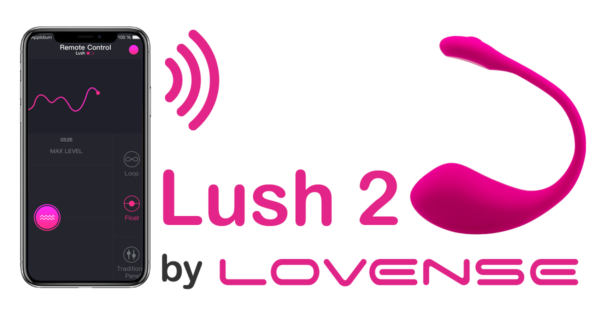 Vibrador Lush 2 Lovense - Vibrador de Luxo Recarregável Cam Girl - Controle APP mundial