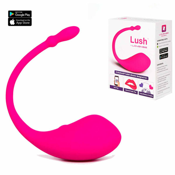 Vibrador Lush 2 Lovense - Vibrador de Luxo Recarregável Cam Girl - Controle APP mundial