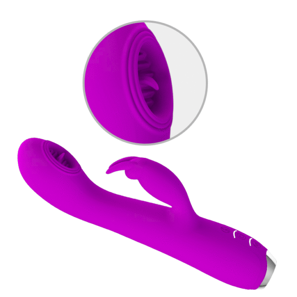 Vibrador Recarregável com 3 funções com 12 modos de vibrações Pretty Love Rachel - Sexshop