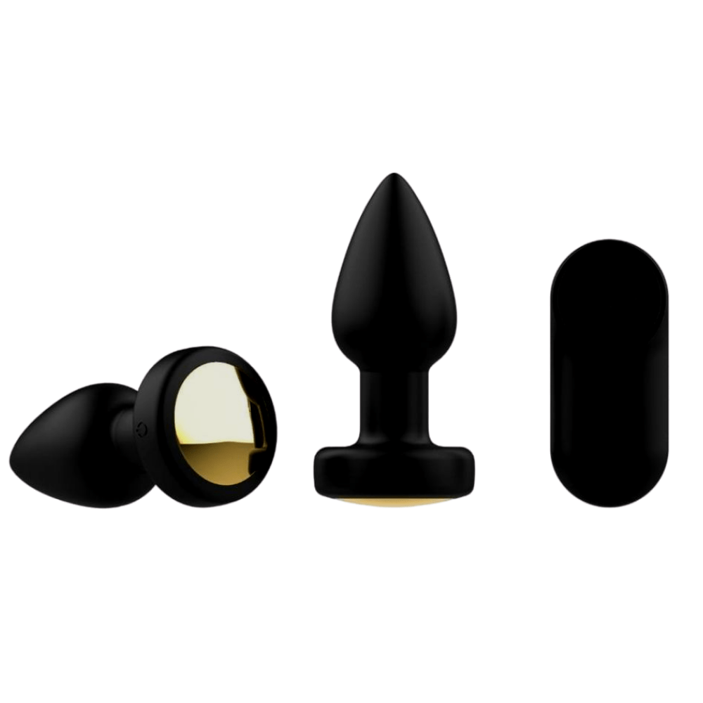 Plug Anal Vibrador com Luzes e Controle Remoto - TOPO TOYS - Loja Pimenta