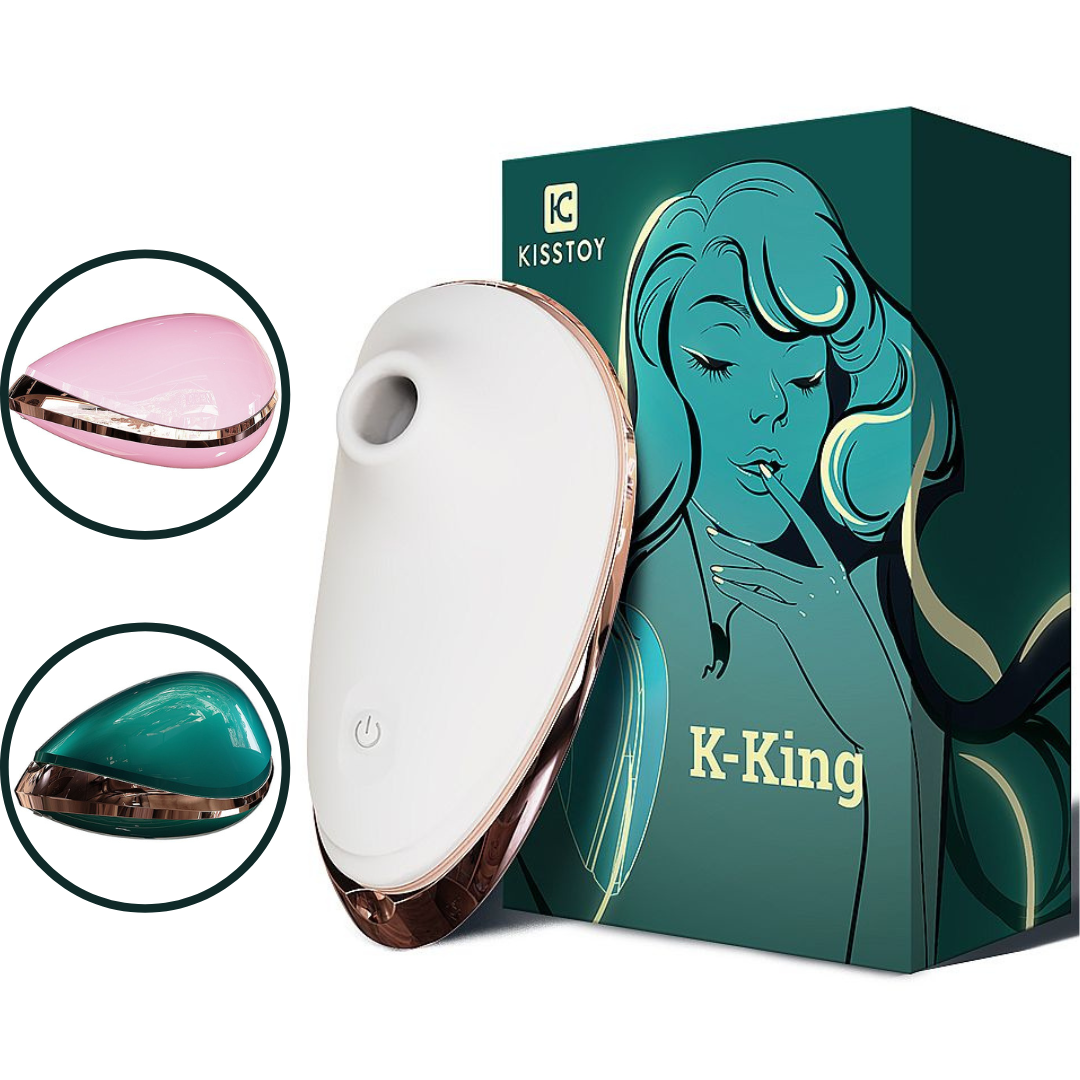 Vibrador Sugador de Clitóris com Pulsação - K-KING - Kisstoy - Loja Pimenta