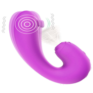 Vibrador Ponto G Com Estimulador de Clitoris Com Pulsação USB
