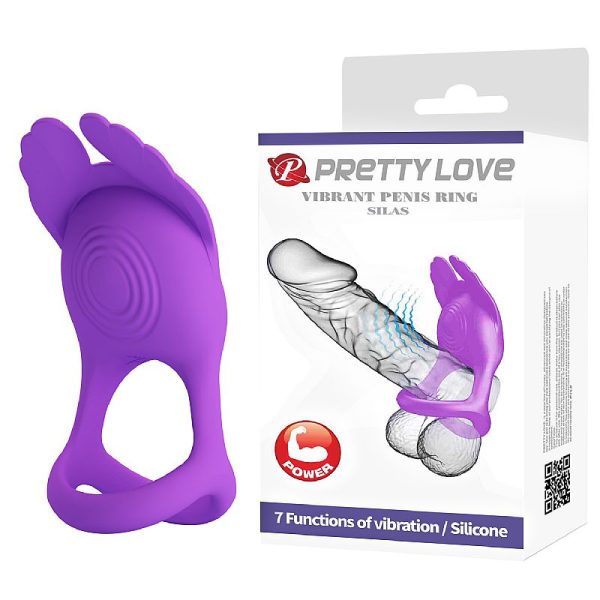 Anel Peniano com Vibrador Recarregável - Silas - Pretty Love - Image 9