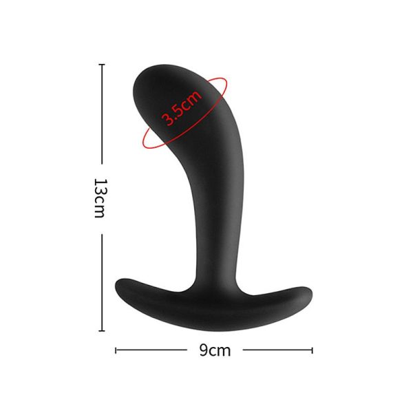 Plug Anal em Silicone Curvado - Tamanho 13.0x3.8 - Sex shop - Image 2