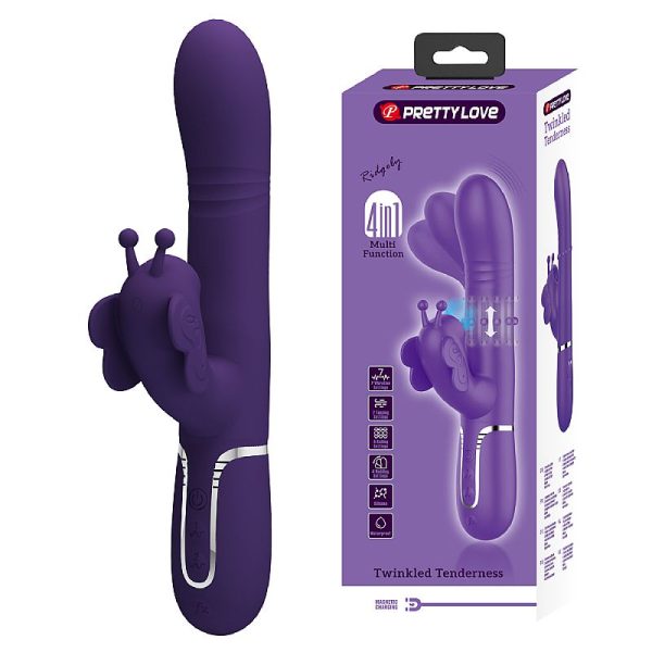 Vibrador de Ponto G e Clitóris Pulsação - Vai e vem de Anel