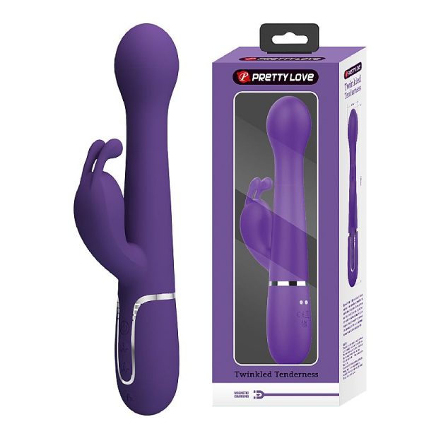 Vibrador de Ponto G e Clitóris Rotativo Vai e vem Twinkled 3