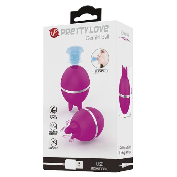 Vibrador de Clitóris com Pulsação - Gemini Ball Pretty Love - Image 6