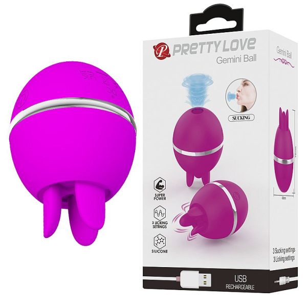 Vibrador de Clitóris com Pulsação - Gemini Ball Pretty Love