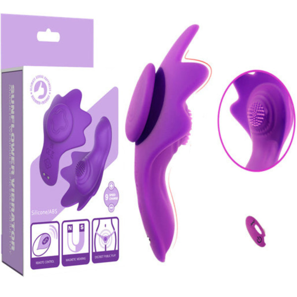 Vibrador de Calcinha USB com 9 Velocidades e Controle Remoto