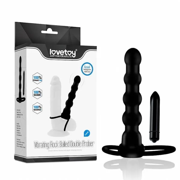 Plug Anal Companheiro com Vibrador - Lovetoy - Sexshop