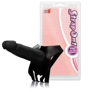 Pênis Prótese 8 com Cinta Preto - Sex shop-0