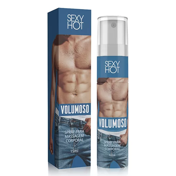 Kit 03 Volumoso Gel para Pênis - Spray Para Massagem Corporal