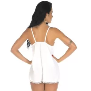 Camisola Sexy, Camisola Sensual Carol Branca Pimenta Sexy