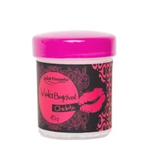 Vela Beijável 55g Lá Pimenta Chiclete - Sexshop