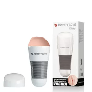 Vagina Lanterna em Cyberskin - Pretty Love Kitty - Sexshop