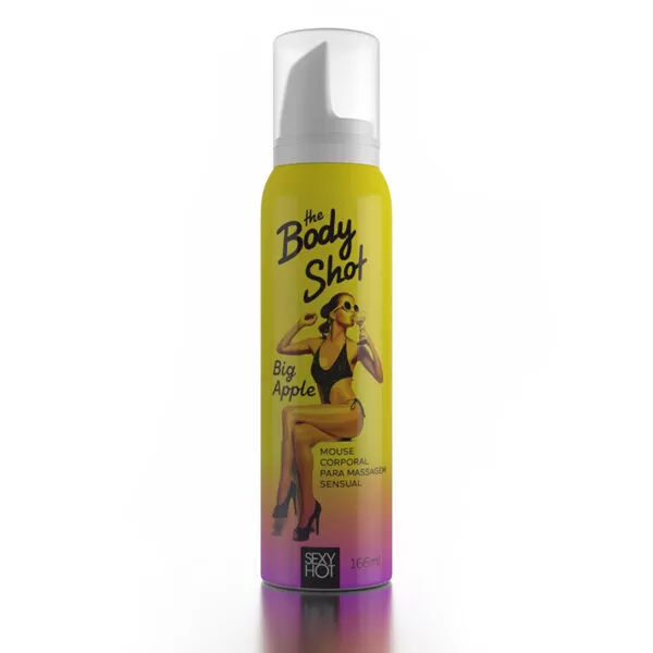 Body Shot Big Apple - Espuma Crocante para Massagem Sensual Beijável