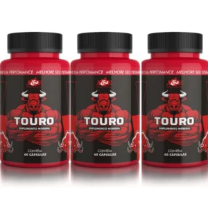 Kit 03 Touros - Suplemento Energético para Homens com 60 capsulas