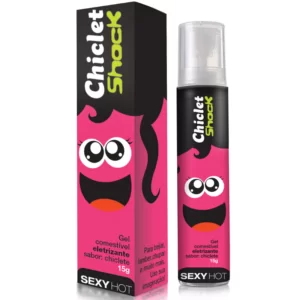 Chiclet Shock - Gel Comestível Eletrizante - Sabor Chiclete - 15g - Sexshop