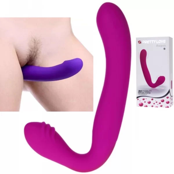 Penetrador com Plug Vaginal - PRETTY LOVE STRAPLESS AUGUS - Sex shop