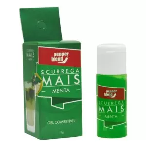 Scurrega Mais Gel comestível MENTA 15g Pepper Blend - Sex shop-0