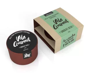 Vela para massagem erótica Gourmet - Chocolate Belga 40g - Sex shop