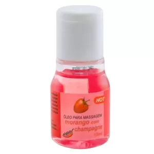 Gel Comestível Hot Morango com Champanhe 15ml Chillies - Sex shop