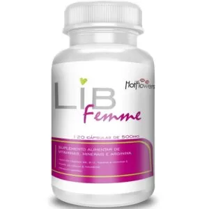 Suplemento Vitamínico LibFemme 120 Cápsulas Hot Flowers - Sexshop