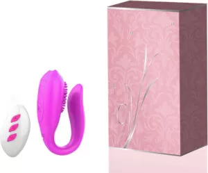 Vibrador para Casais Recarregável com Controle Wireless e 12 Modos de Vibração - Sex shop