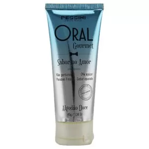 Oral Gourmet Sabor No Amor Gel Comestível 45G Algodão Doce - Pessini